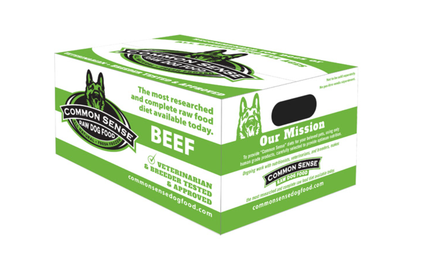 Common Sense Raw Dog Food diet | Prime West Beef